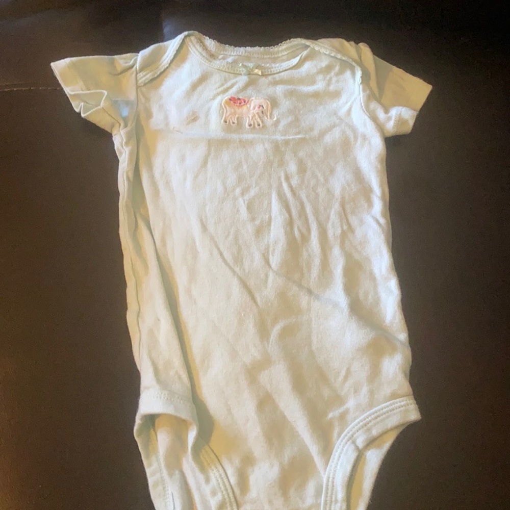 9 month old onesie, blue